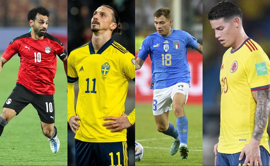 Equipos como Italia, Suecia, Egipto y Colombia quedaron fuera de Qatar 2022 - FOTO: Especial