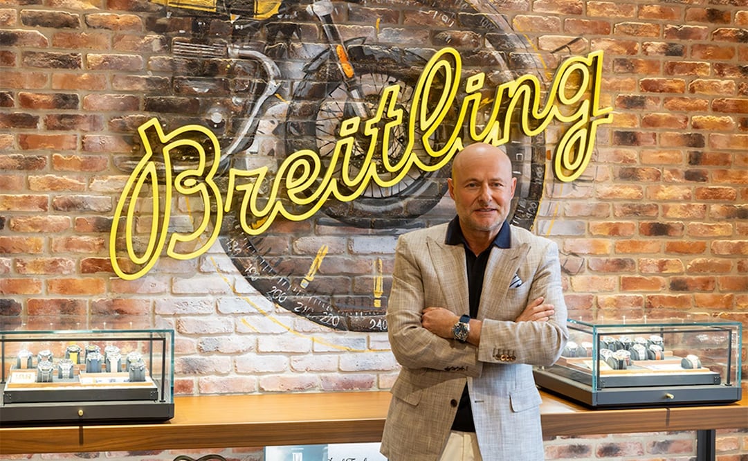 Georges Kern, CEO de Breitling, visitó México para inaugurar la primera Flagship Boutique. Foto: Cortesía