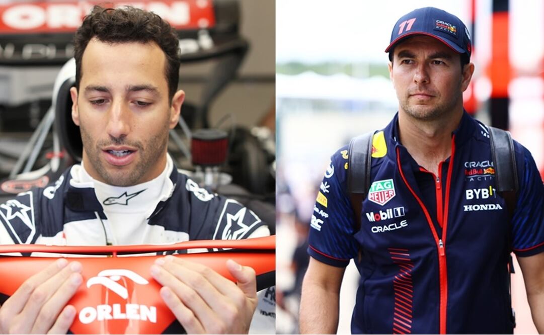 Daniel Ricciardo y Checo Pérez - Foto: Especial