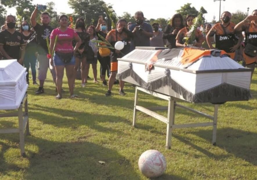 Violencia contra mujeres: Despiden a Damaris y su hija con un gol