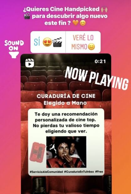 Ella es la profesora que da recomendaciones de cine en Instagram 