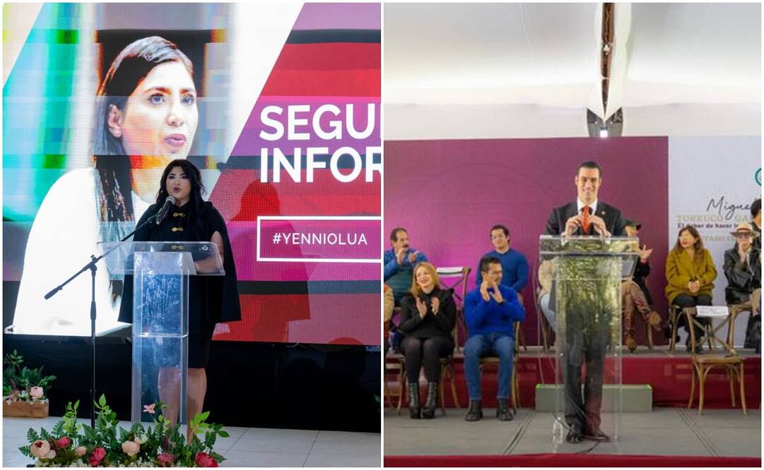 La diputada Yessenia Olua y el diputado Miguel Torruco, presentaron este fin de semana sus informes de labores / Foto: Especial
