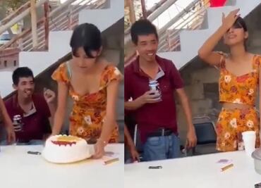VIDEO: Invitado ebrio arruina el pastel de la cumpleañera y recibe críticas