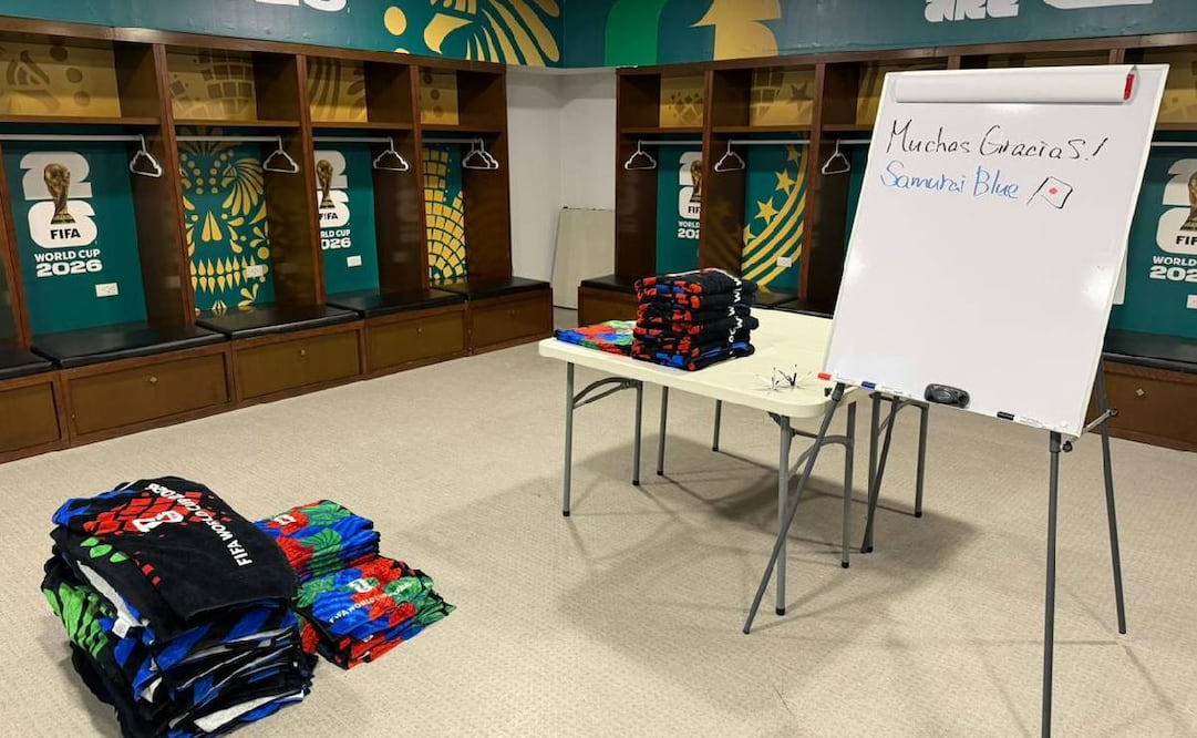 Así dejó el vestidor de Monterrey la Selección de Japón / Foto: Especiales