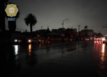 Tormenta provoca encharcamientos y apagones en alcaldía Miguel Hidalgo