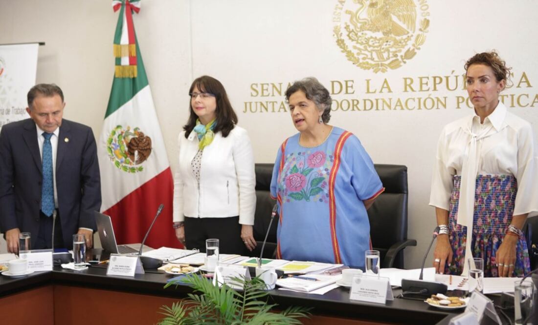 Ante la Comisión de Ciencia y Tecnología, compareció María Elena Álvarez Buylla, titular del Conacyt (Tomada de Twitter @senadomexicano)