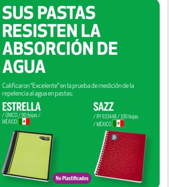 Estos son los cuadernos más resistentes, revela estudio de Profeco