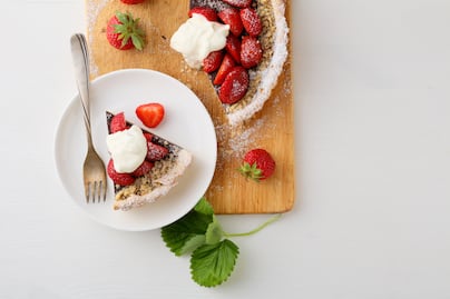 #RECETA Tarta fría de chocolate y fresas