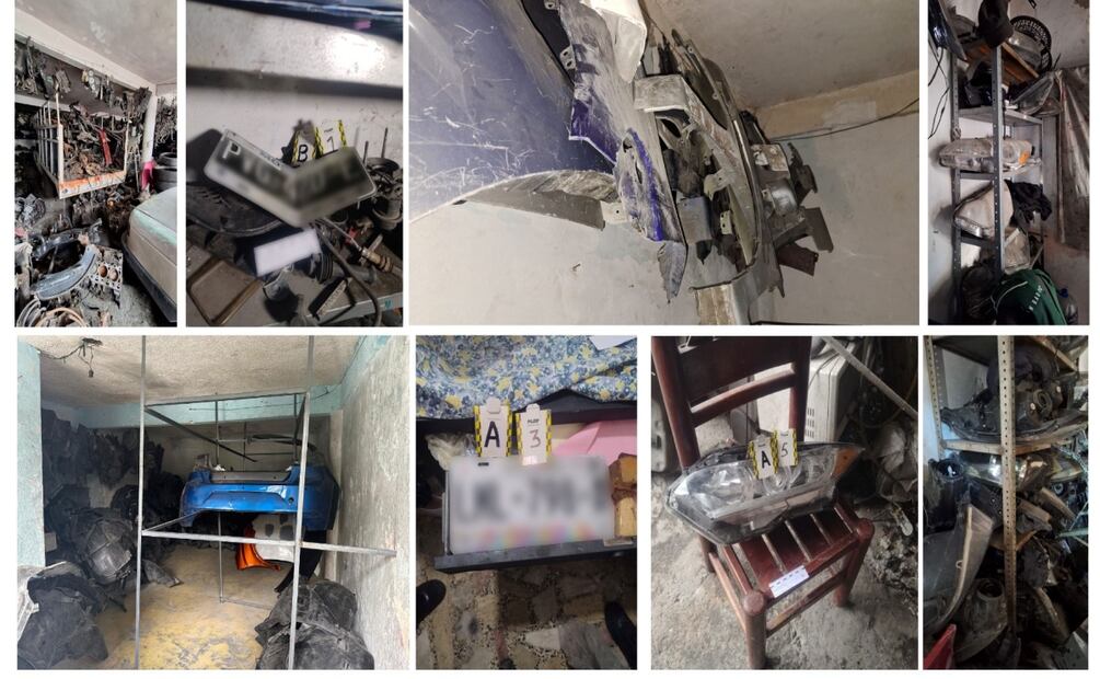 Cateos en Iztapalapa; aseguran 16 toneladas de autopartes y detienen a un hombre. Foto: Especial