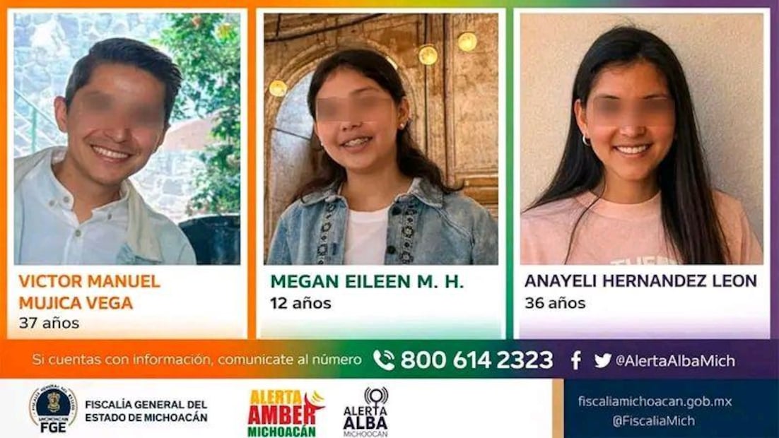 Integrantes de una familia de intérpretes de Lengua de Señas Mexicanas desaparecidos en Michoacán (24/01/2026). Foto: Especial