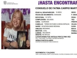 Fátima, de 19 años, subió a una combi en Tultitlán, pero no llegó a su trabajo; lleva 5 días desaparecida