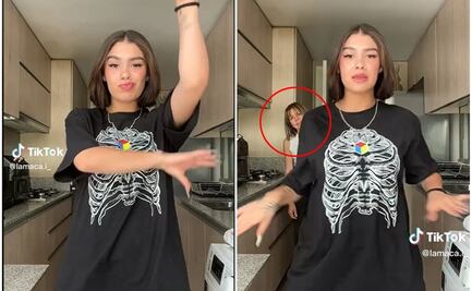 TikTok: ¡Mira detrás! Joven se viraliza por hacer "trend" mientras alguien la observaba
