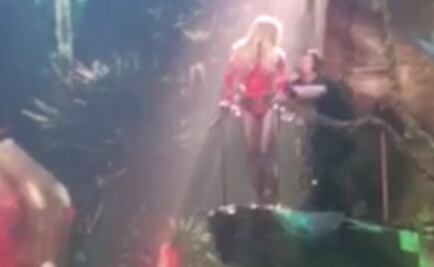 Britney Spears se queda "atrapada" en un árbol