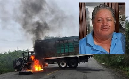 Investigan desaparición de chofer tras jornada violenta por muerte de “El Mencho” en Veracruz; su camión fue incendiado y usado para bloqueos carreteros