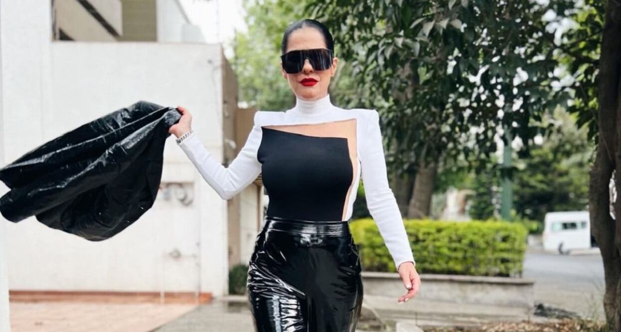 Con piezas de su nueva colección, Martha Debayle recreó un look digno de una Motomami / Foto: Instagram @marthadebayle