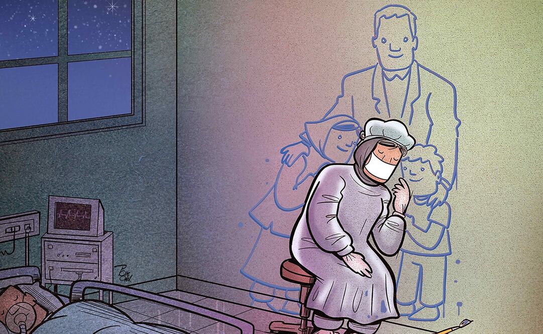 Ilustración del artista iraní Alireza Pakdel. Imagen: EFE