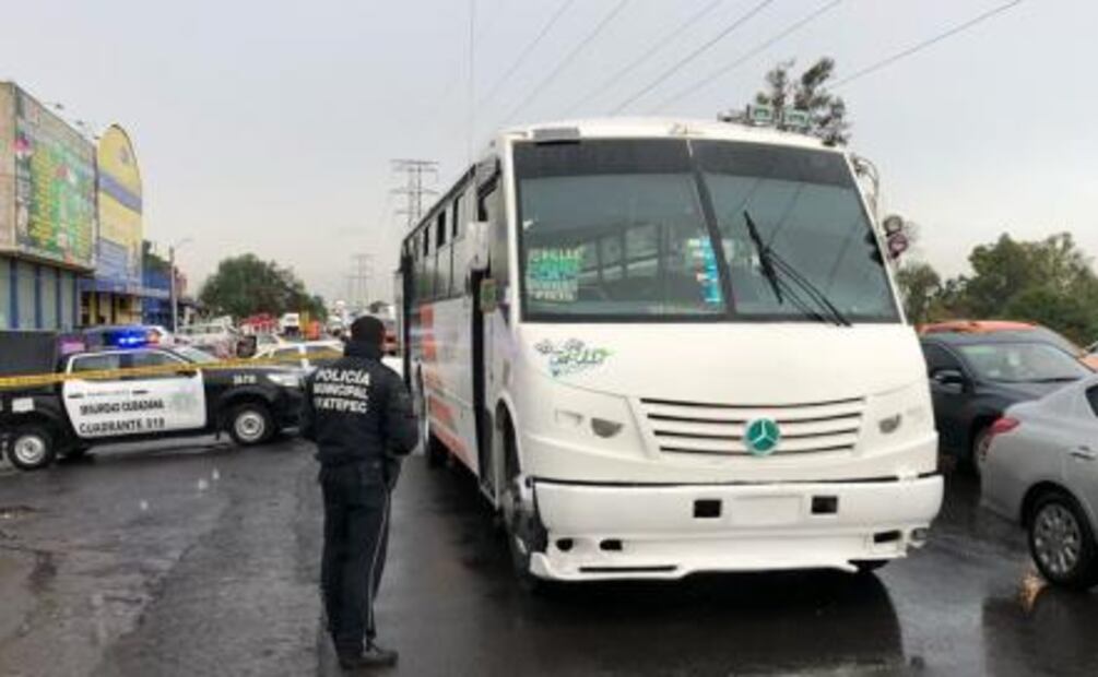 Asesinan a pasajero durante asalto a un autobús sobre carretera Texcoco-Lechería