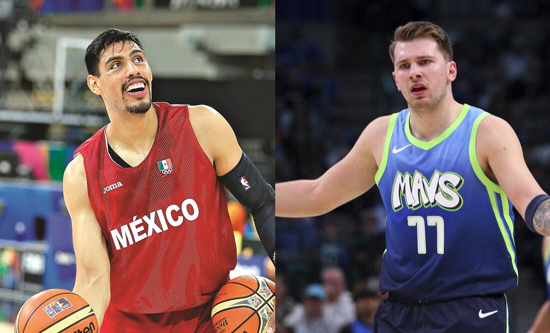 Gustavo Ayón y Luka Doncic, excompañeros. Foto: Especial
