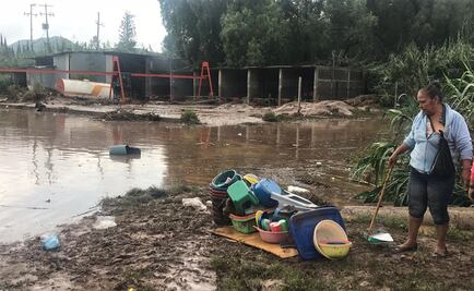 Desborde de caudal inunda municipio en San Luis Potosí