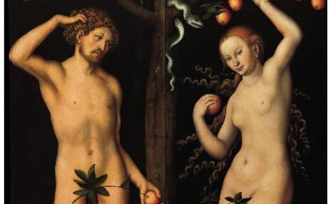 "Adán" y "Eva" del alemán Lucas Cranach el Viejo. Foto: Especial/ www.nortonsimon.org