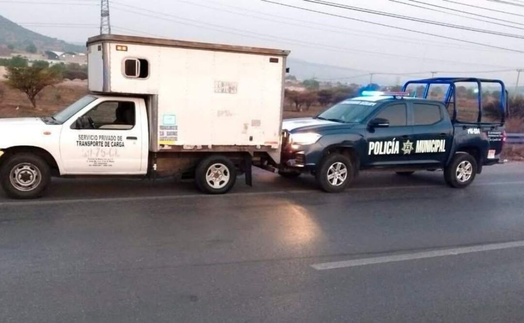 Reportan persecución de Policías de Hidalgo y un presunto delincuente cuando atendían un llamado por robo con violencia (22/04/2025). Foto: Especial