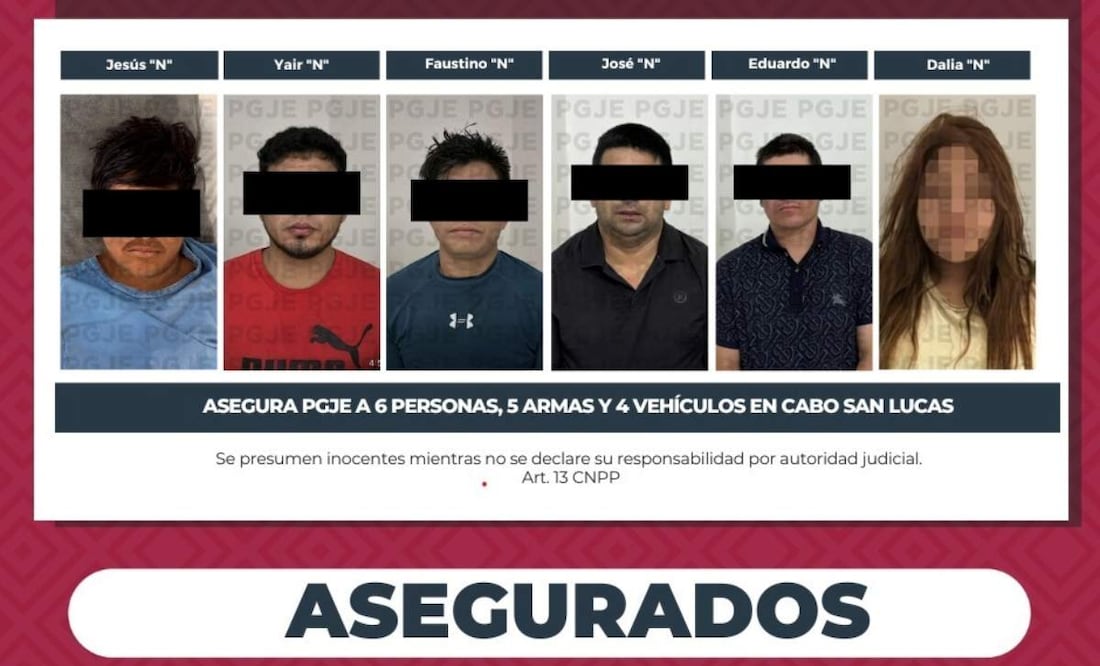 Detienen a 6 presuntos responsables de violencia en Baja California Sur