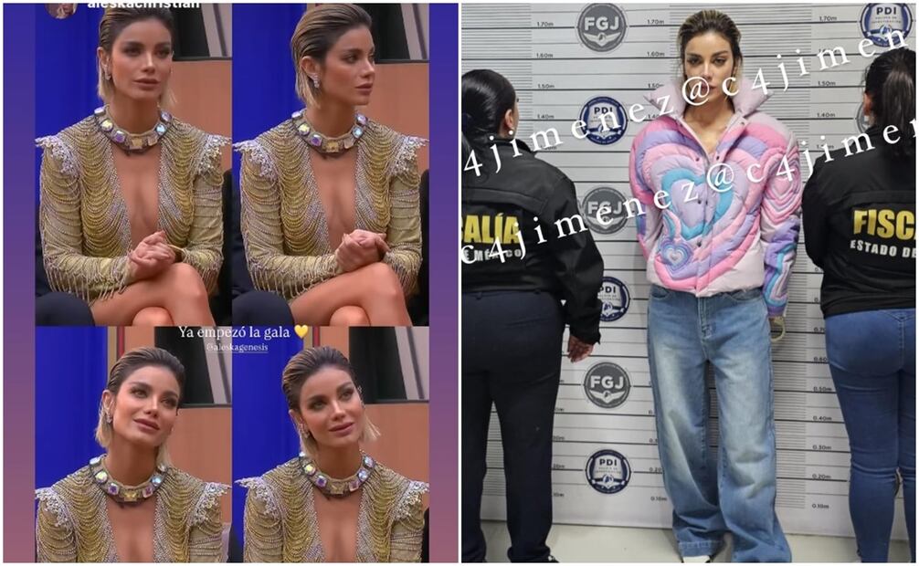 Aleska Génesis dentro de "La Casa de los Famosos All-Stars" previo a su salida y su detención.