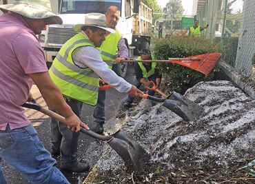 Rentarán máquinas para retirar granizo