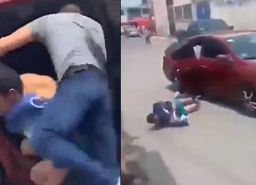 Joven se lanza de auto en movimiento para evitar secuestro en Tenango del Valle, Edomex