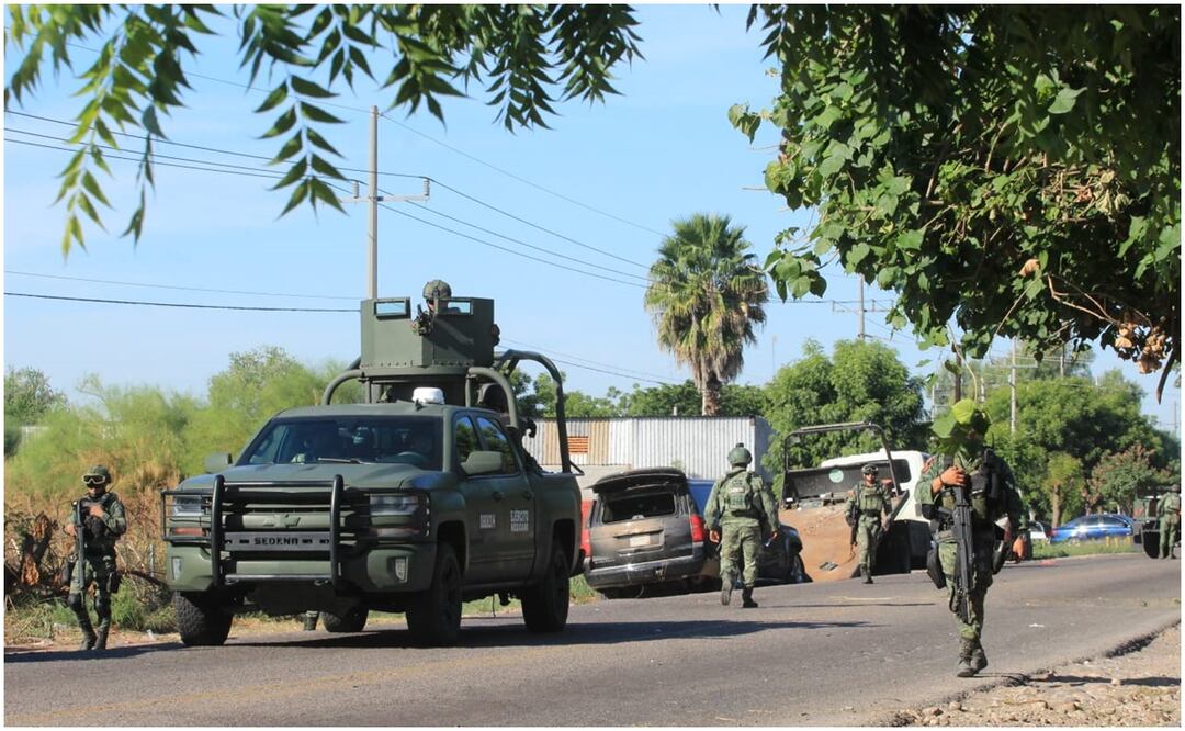 Las autoridades dieron a conocer que los dos operativos se realizaron con apoyo del Ejército, Guardia Nacional, la Marina y la Policía de Sinaloa. Foto: Cortesía