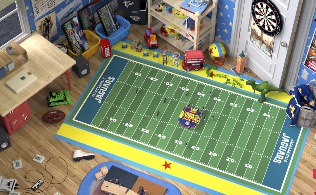 Recrean partido entre Jacksonville Jaguars y Atlanta Falcons al estilo de Toy Story - Foto: AP