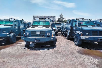 Alistan vehículos para uso de la Guardia Nacional