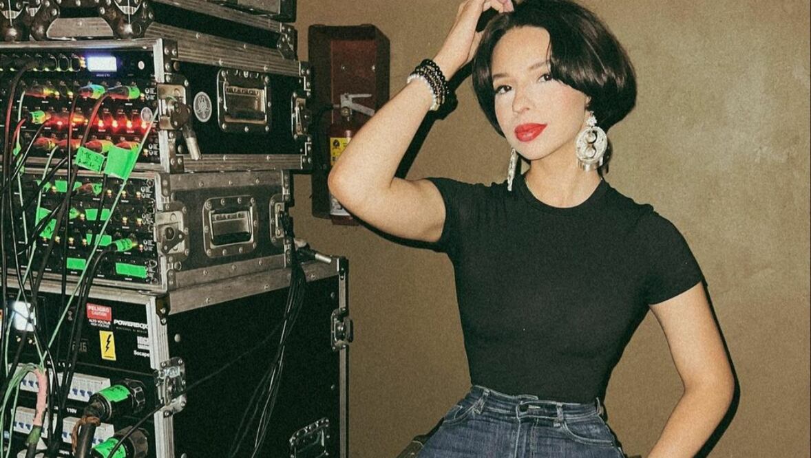 Ángela Aguilar y la ex de Nodal compartieron outfits similares en este épico encuentro. Foto: Instagram: @mfgm2