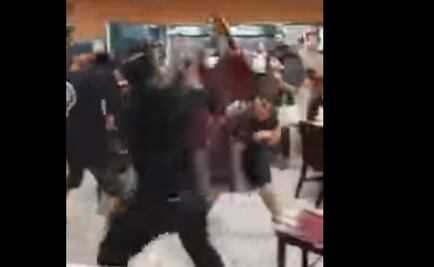 Video. Batalla campal por nachos y salsa en Texas 