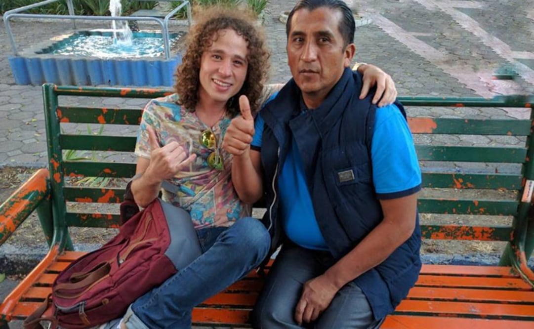El youtuber Luisito Comunica junto a Lalo, en una entrevista en Puebla. (Tomada de Instagram)