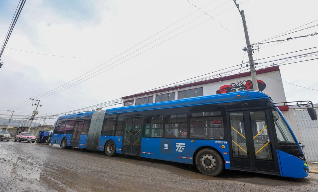Trolebús Ixtapaluca. Foto: Axel Sánchez