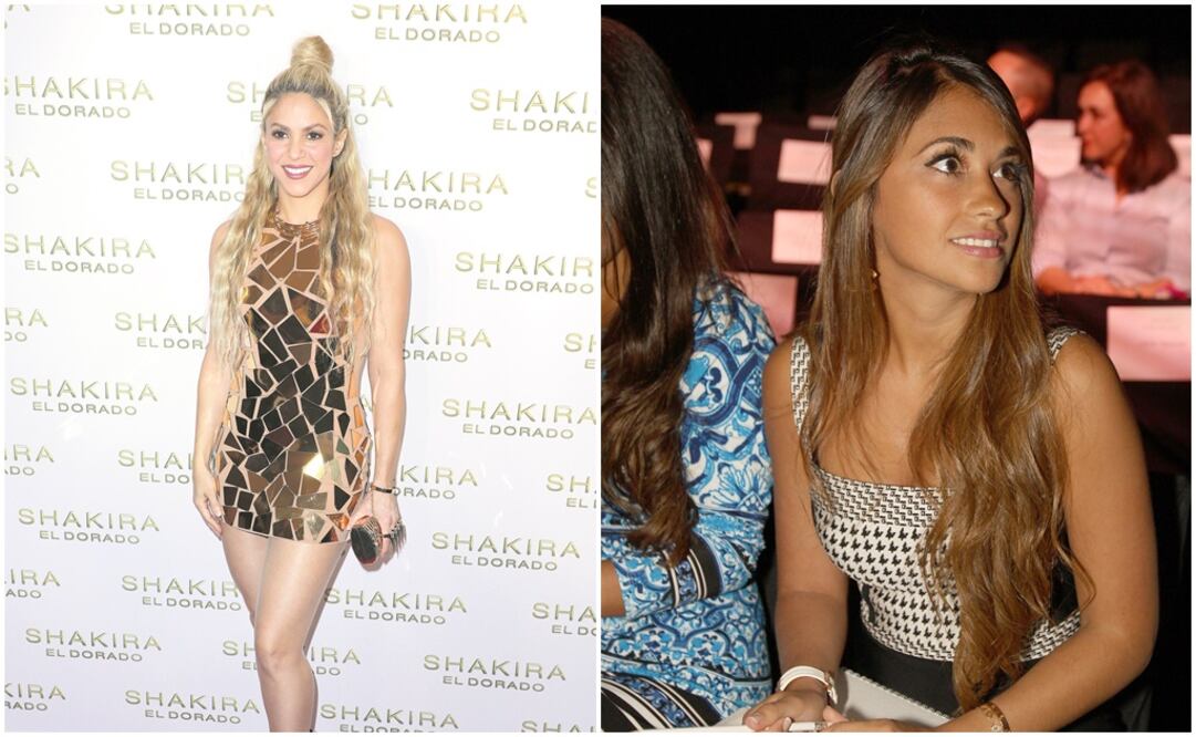Shakira y Antonella Roccuzzo. Fotos: Archivo EL UNIVERSAL