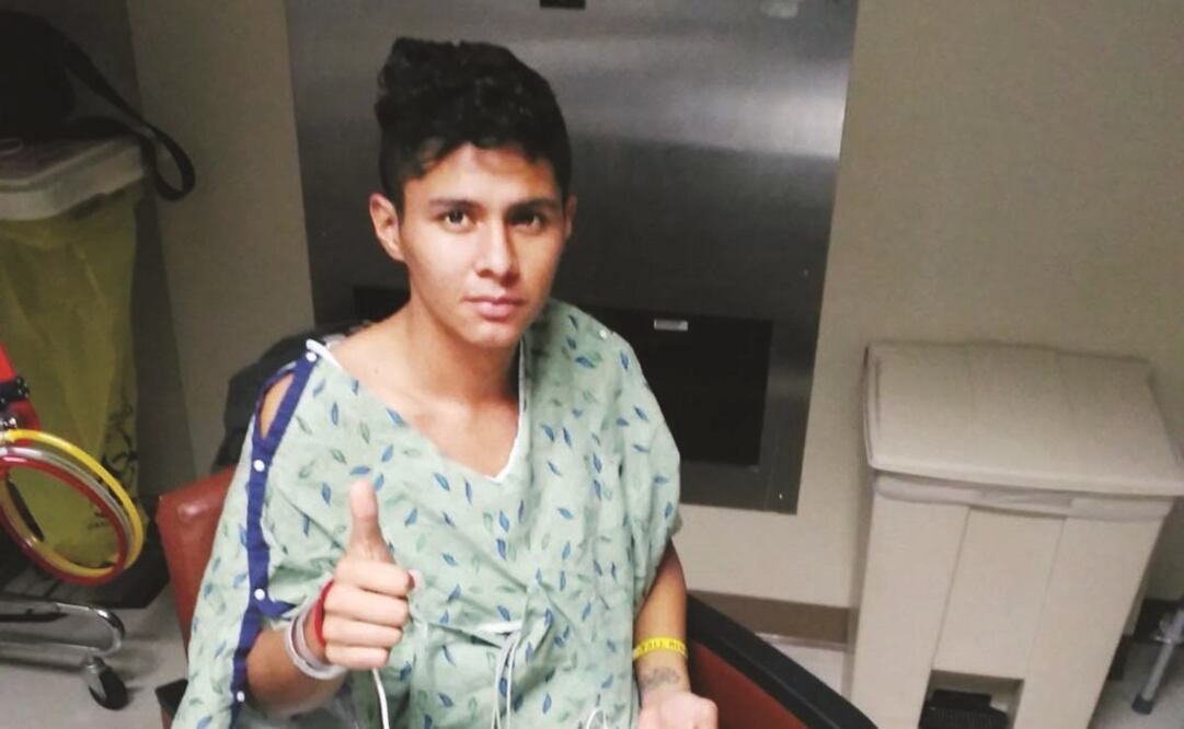 Brandon no sufrió una lesión cerebral grave, según los médicos que lo atendieron, y sus riñones y pulmones se han recuperado en 90%. El abogado Alex Gálvez dice que el joven será testigo contra el conductor del camión de la muerte (ALEX GÁLVEZ)