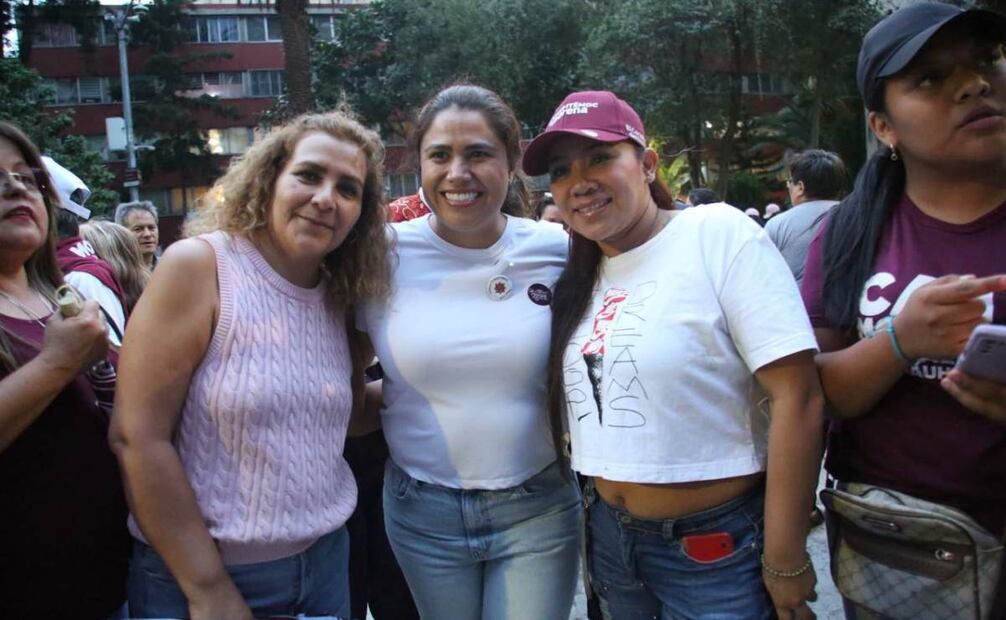 Caty Monreal candidata a la alcaldía Cuauhtémoc de la coalición Seguiremos Haciendo Historia en la Ciudad de México. Foto: Especial