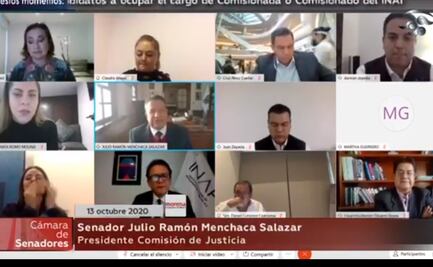 Senado entrevista al primer grupo de aspirantes a comisionados del Inai