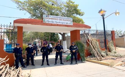 Policías impiden acceso a panteones de Juchitán por Covid-19