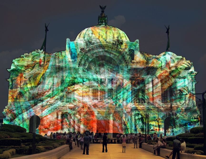 Mappings e instalaciones en la ruta del FILUX. (Cortesía FILUX)