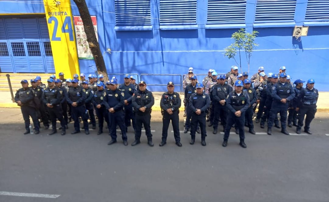 Implementan operativo de seguridad por partido América vs Toluca en Estadio Ciudad de los Deportes (22/05/2025). Foto: Especial