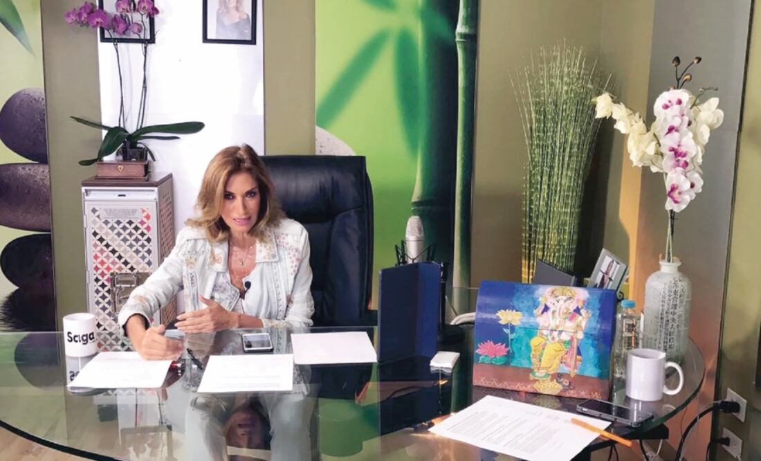 En la foto: Adela Micha (captura de pantalla de su programa por streaming)