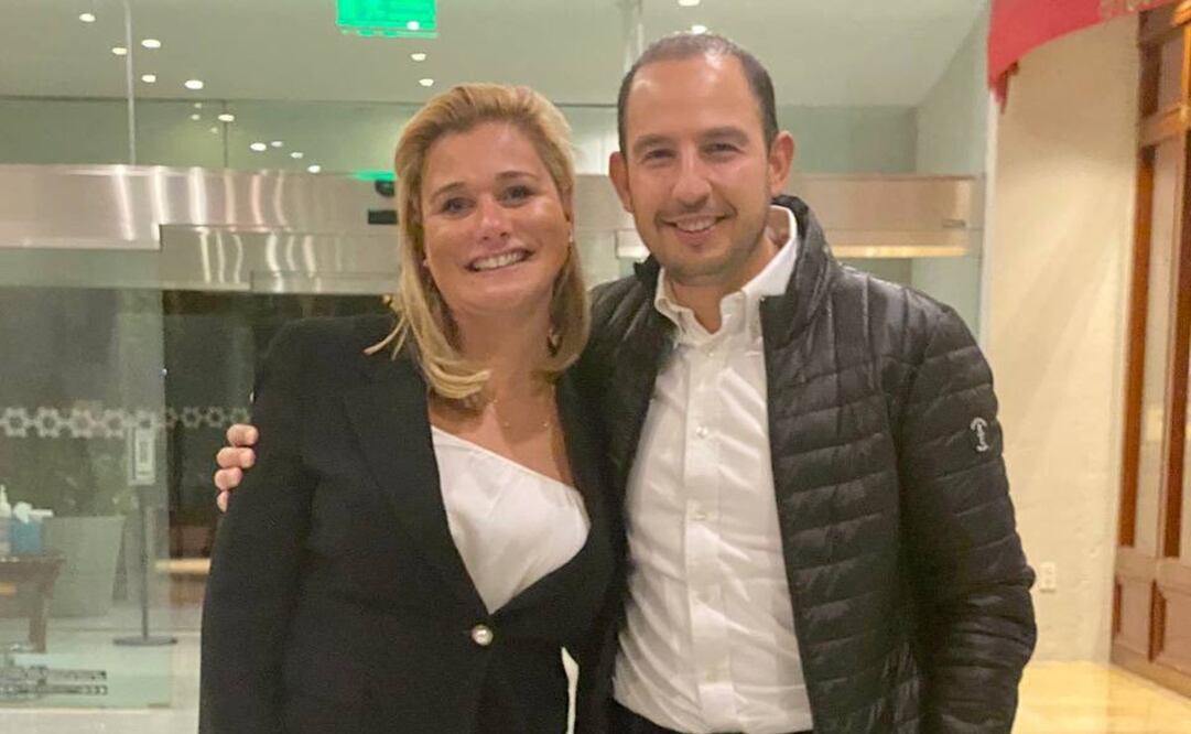 Maru Campos, gobernadora electa de Chihuahua y Marko Cortés. Foto: Especial.