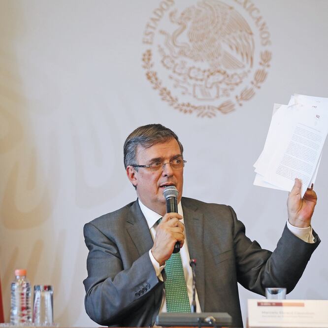 El canciller Marcelo Ebrard dijo que propuso a EU que en lugar de aplicar la medida de tercer país seguro se busquen opciones para contener la emigración. VALENTE ROSAS. EL UNIVERSAL