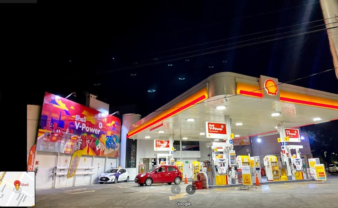 Gasolinera Shell ubicada en Juan Escutia y Mazatlán, en la colonia Condesa. Foto: Google Street View 