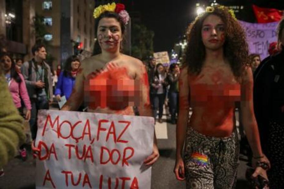 Brasileñas vuelven a protestar contra las violaciones