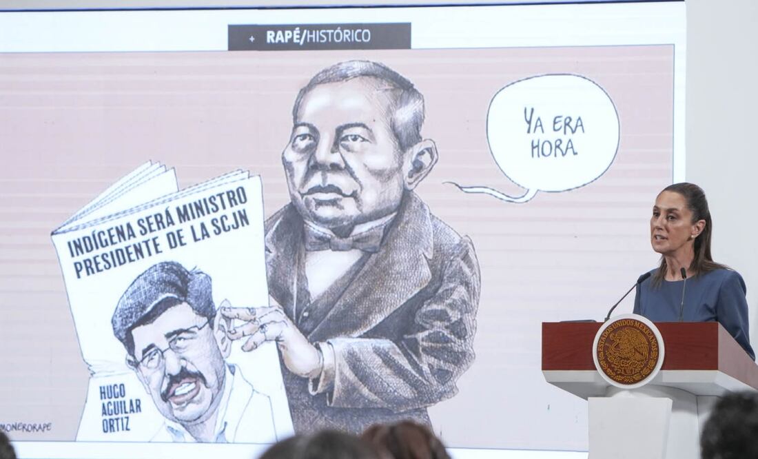 Claudia Sheinbaum en su conferencia matutina en Palacio Nacional el 3 de junio de 2025. Foto: Presidencia