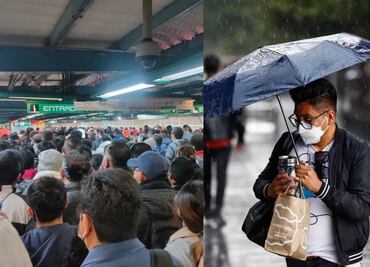 Metro CDMX: por lluvia se implementa marcha de seguridad en la red